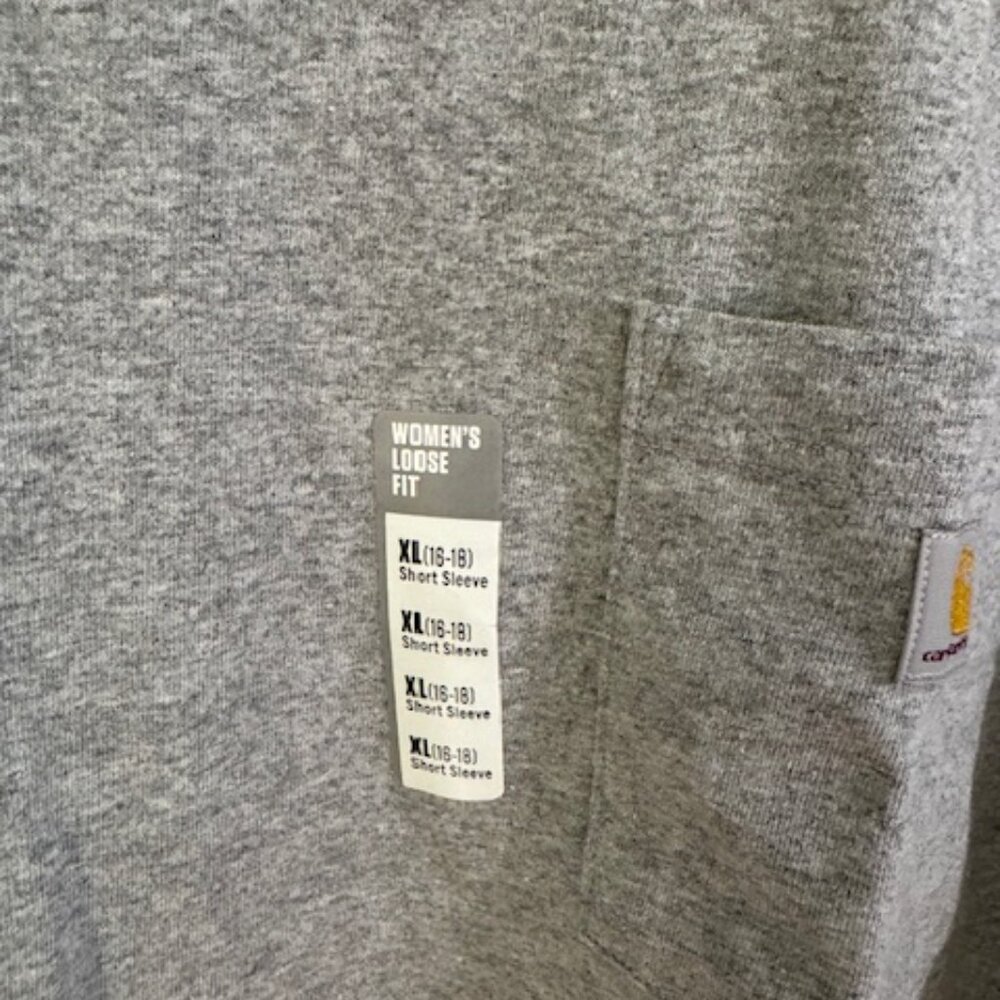 Carhartt Women's Loose Fit Heavyweight Short-Sleeve Pocket T-Shirt - Picture 2 of 5